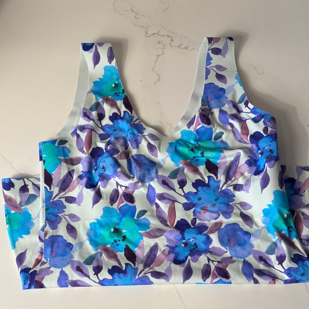 Knin Floral Blue and Purple Women's Top
